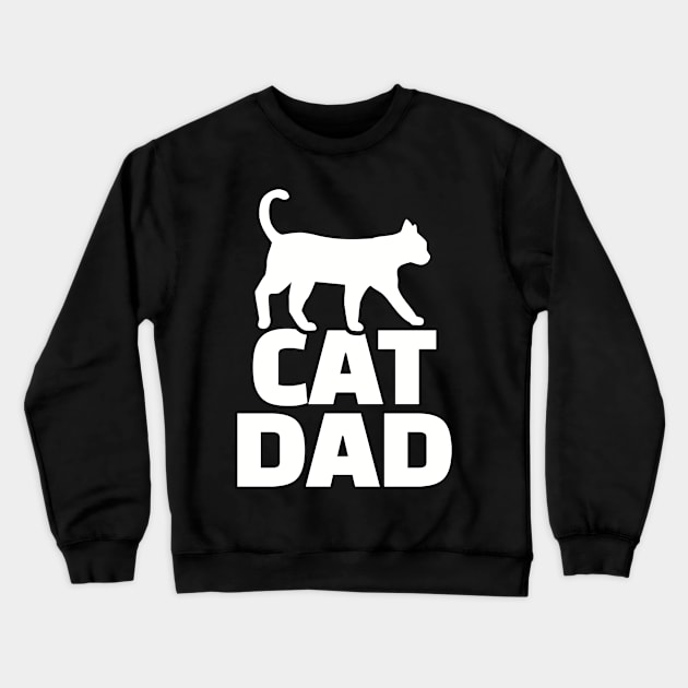 Cat Dad Crewneck Sweatshirt by Designzz